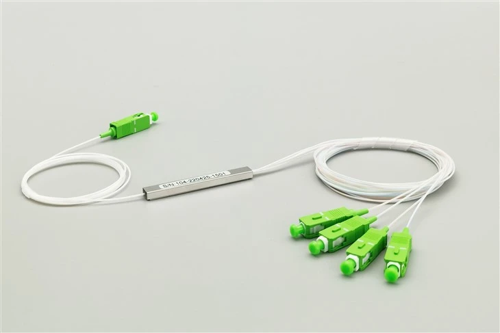 Divisor de fibra 1×4 SC APC Plc, Mini Módulo