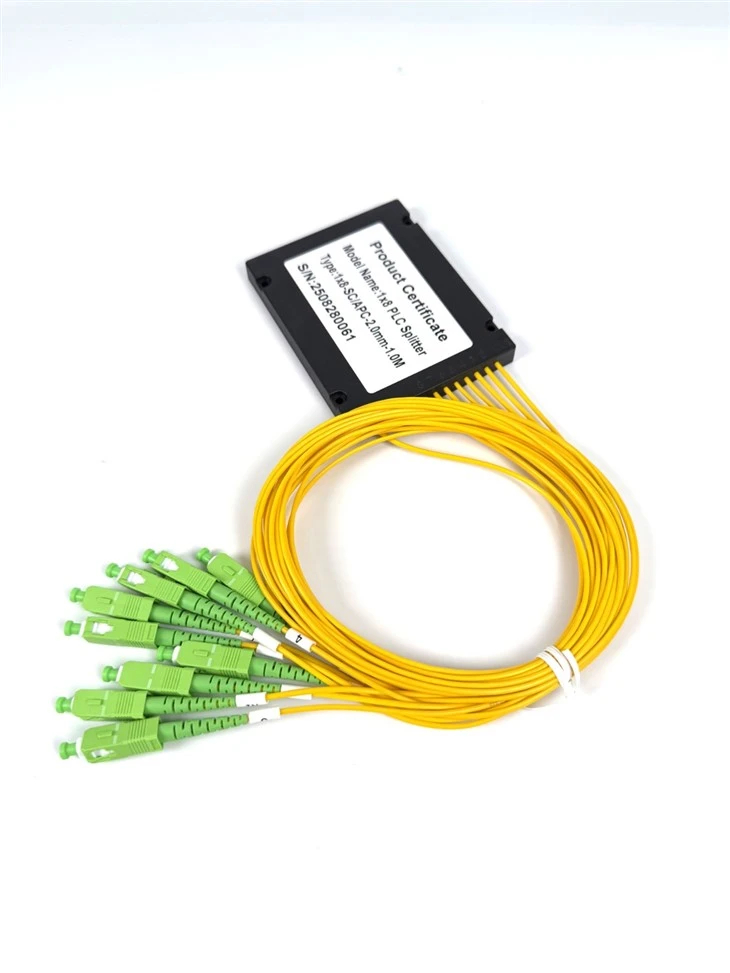 Divisor de fibra óptica 1x8 SC APC