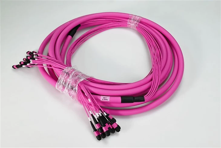 Patch cords de fibra MTP MPO 12 núcleos OM4
